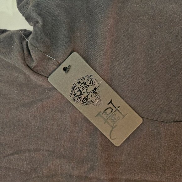 Don Ed Hardy Designs Gray Short Sleeve T-shirt Unisex Size Large Snake Gore NEW - Picture 7 of 8